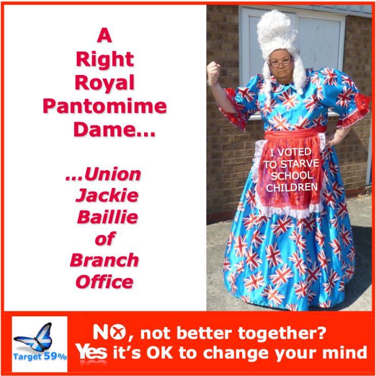 Right Royal Pantomime Dame Union Jackie